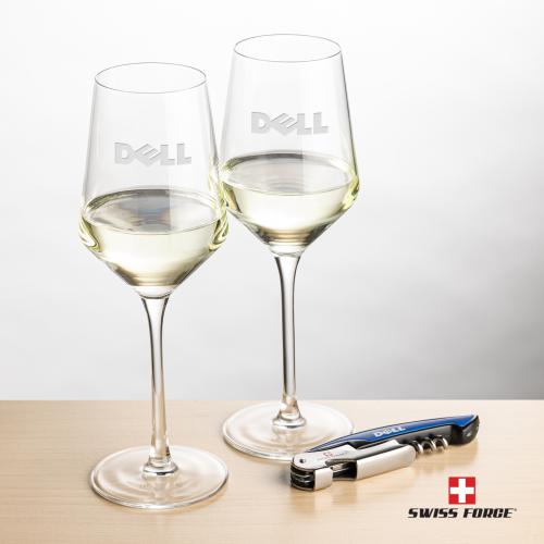 Corporate Gifts - Barware - Glasses Sets - Swiss Force&reg; Opener & Tucson Wine