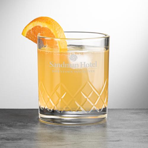 Corporate Gifts - Barware - On the Rocks Tumblers & Glasses - Heceta OTR - Deep Etch