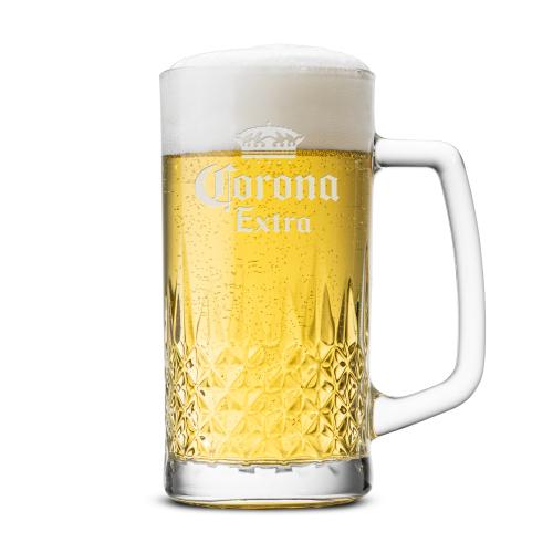 Corporate Gifts - Barware - Beer Steins and Pilsners - Portland Beer Stein - Deep Etch
