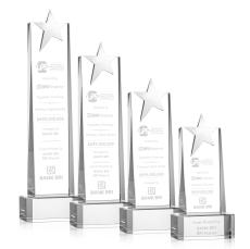 Fanshaw Silver Star Award on Base - Clear - Shop by Recipient