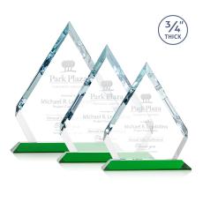 Apex Award - Green - Crystal Awards