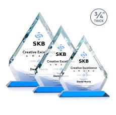 Apex VividPrint Award - Sky Blue - Colored Glass Awards
