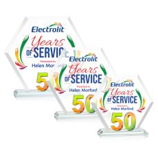 Riviera Anniversary VividPrint Award No 50 - Prismatic  - Prism Crystal Awards