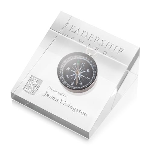 Recognition Awards - Acrylic Awards - Embedment - Flat Wedge Award