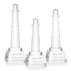Lighthouse Award on Robson Base - Clear - Sales Awards