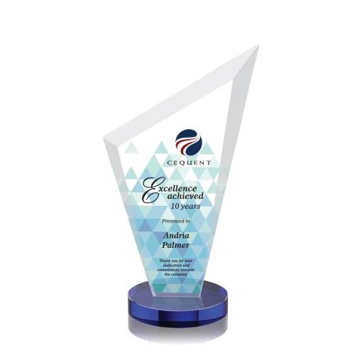 Recognition Awards - Crystal Awards - Condor VividPrint&trade; Award - Blue