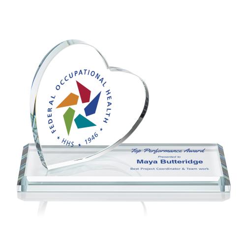 Recognition Awards - Crystal Awards - Northam Heart VividPrint&trade; Award