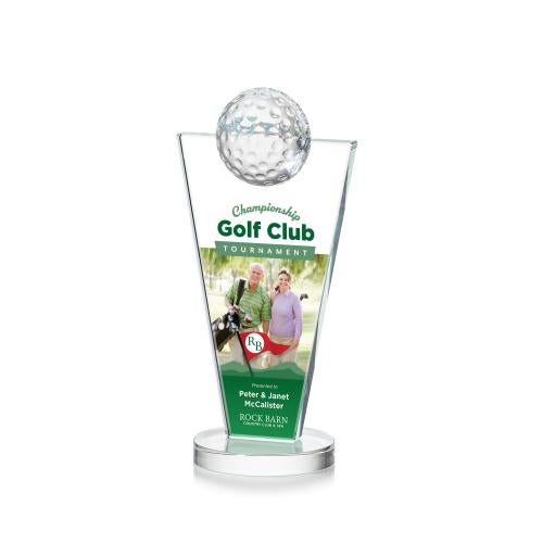 Recognition Awards - Crystal Awards - Slough Golf VividPrint&trade; Award - Clear