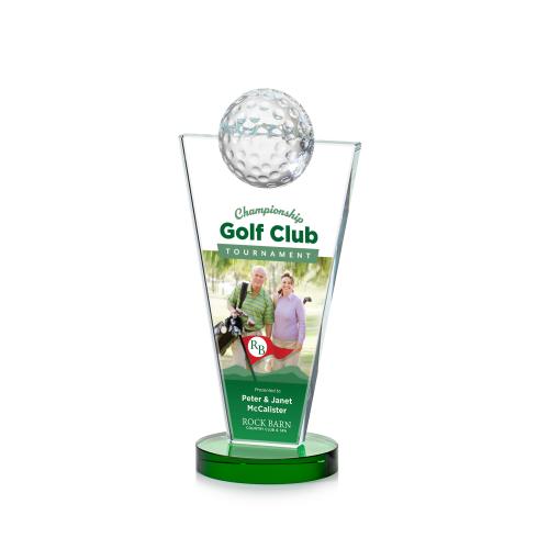 Recognition Awards - Crystal Awards - Slough Golf VividPrint&trade; Award - Green
