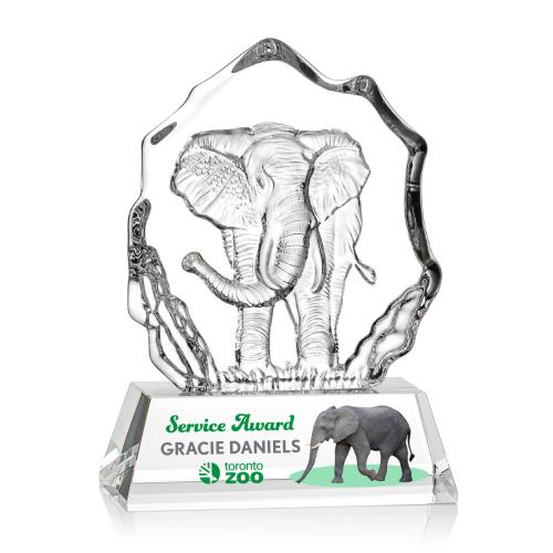 Recognition Awards - Crystal Awards - Ottavia Elephant VividPrint&trade; Award