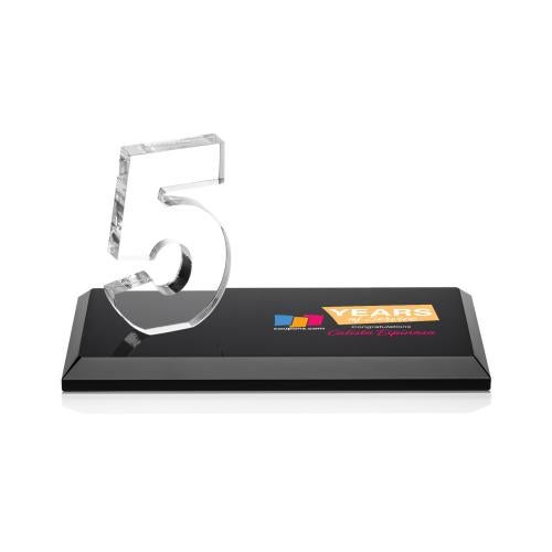Recognition Awards - Crystal Awards - Northam Anniversary VividPrint&trade; Award - Black
