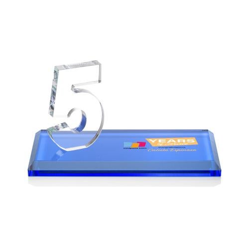 Recognition Awards - Crystal Awards - Northam Anniversary VividPrint&trade; Award - Sky Blue