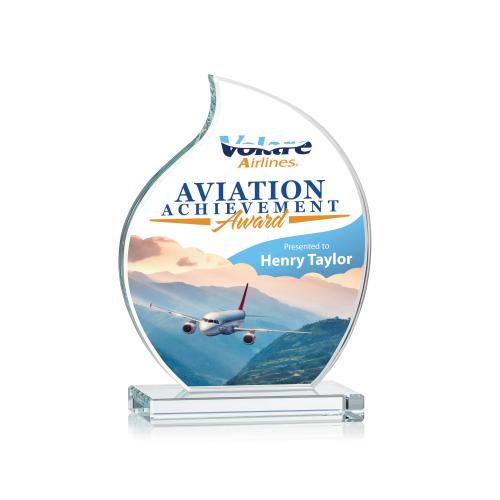 Recognition Awards - Crystal Awards - Rothbury Flame VividPrint&trade; Award