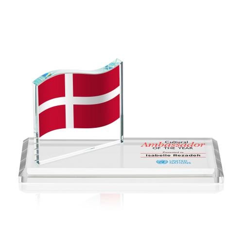 Recognition Awards - Crystal Awards - Northam Flag VividPrint&trade; Award