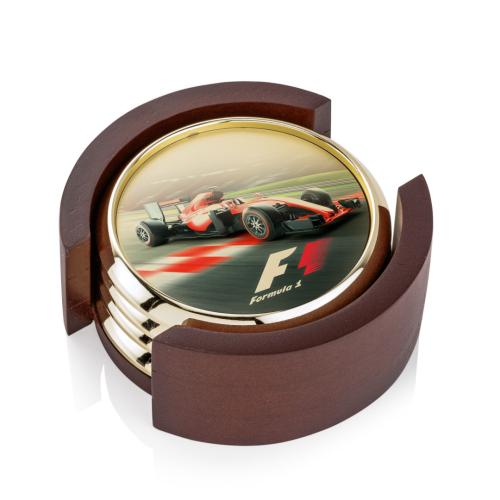 Corporate Gifts - Coasters - Danville VividPrint&trade; Coaster on Colfax Base - Set of 4 