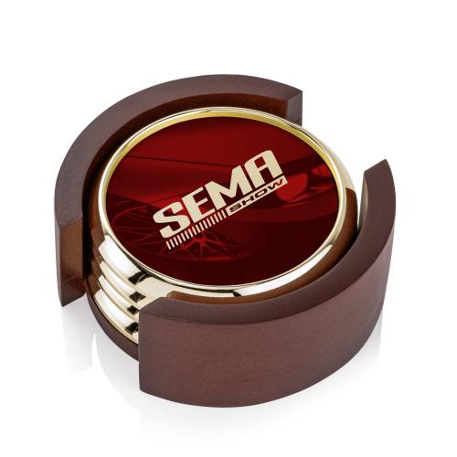 Corporate Gifts - Coasters - Danville VividPrint&trade; Coaster on Colfax Base - Set of 4 