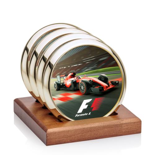Corporate Gifts - Coasters - Danville VividPrint™ Coaster on Porterfield Base - Set of 4 