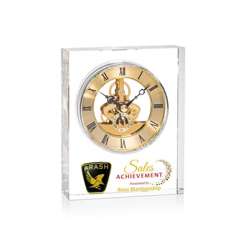 Recognition Awards - Shop by Recipient - Retirement Awards - Ashland VividPrint&trade; Clock - Gold Dial