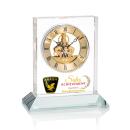 Ashland VividPrint&trade; Clock on Base - Gold Dial
