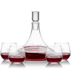 Ashby Decanter & Garland Stemless Wine - Barware Gift Sets