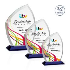 Daltry VividPrint Award - Blue - Blue Crystal Awards