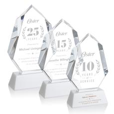 Norwood Award on Newhaven Base - White - Crystal Awards