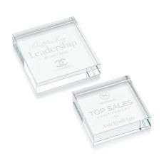 Winston Square Paperweight - Square Awards