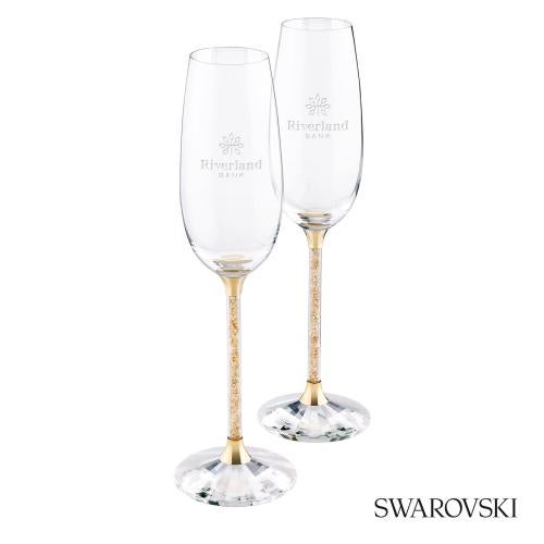 Corporate Gifts - Barware - Wine & Champagne - Champagne Flutes - Swarovski&reg; Crystalline Toasting Flutes (Set of 2)