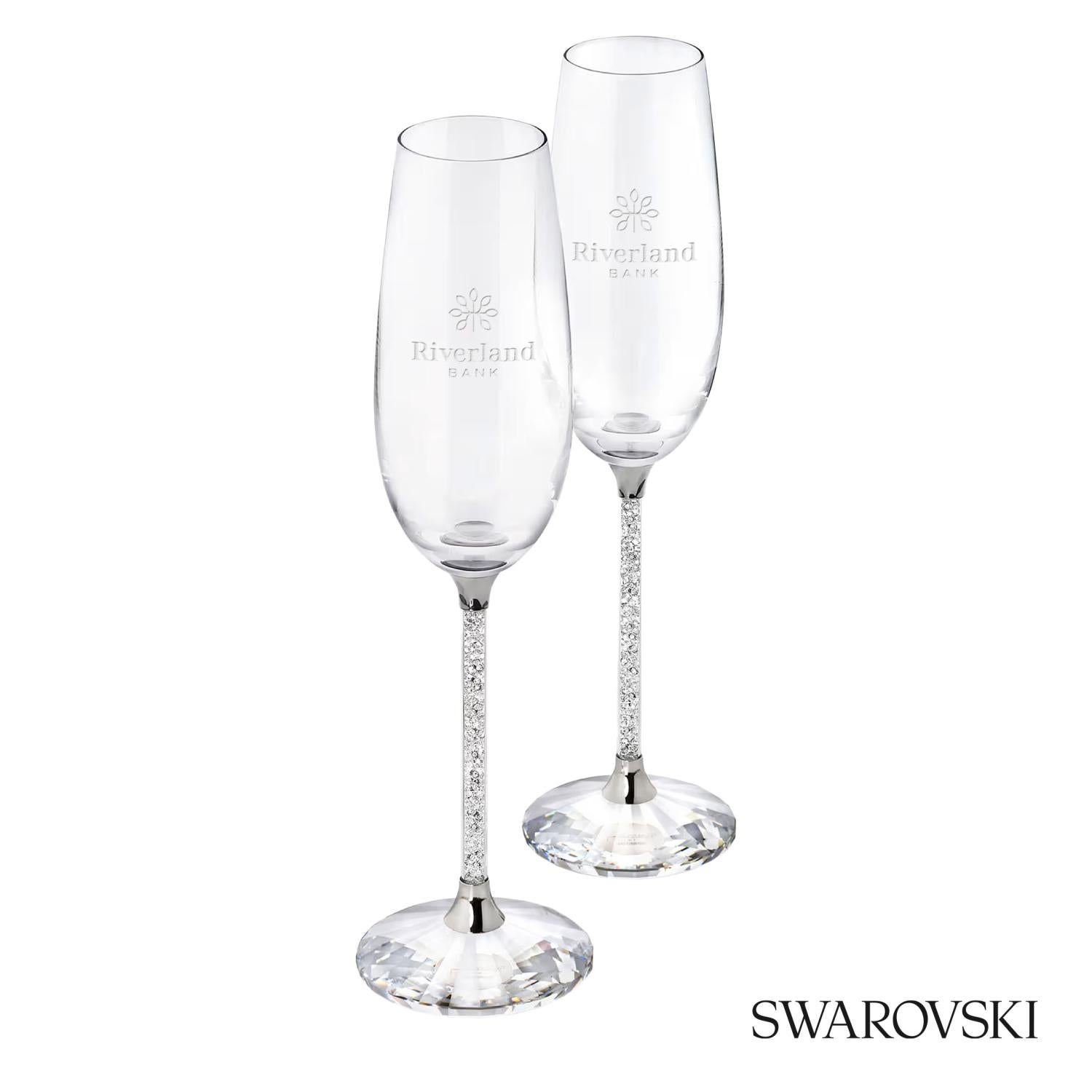 Swarovski Crystalline Toasting Flutes (Set of 2) SKI5002-SV