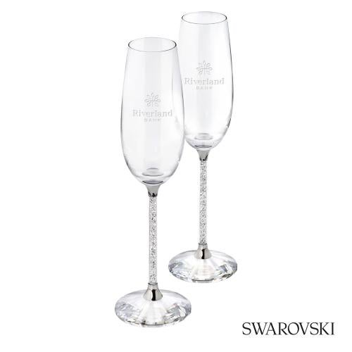 Corporate Gifts - Barware - Wine & Champagne - Champagne Flutes - Swarovski&reg; Crystalline Toasting Flutes (Set of 2)