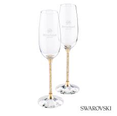 Swarovski Crystalline Toasting Flutes (Set of 2) - Wine & Champagne