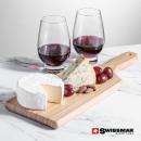 Swissmar&reg; Bamboo Board & 2 Glenarden Stemless Wine Alt Image 1