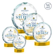 Centura  VividPrint Award on Alberton Base - Gold - Circle Awards