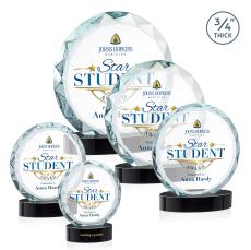 Centura VividPrint Award on Alberton Base - Black - Circle Awards