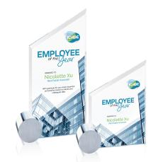 Cooper VividPrint Award -  Starfire/Chrome Circle - Metal Awards