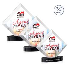 Belaire VividPrint Award on Alberton Base - Black - Full Color Awards