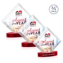 Belaire VividPrint&trade; Award on Alberton Base - Red