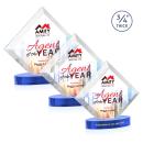 Belaire VividPrint&trade; Award on Alberton Base - Sky Blue
