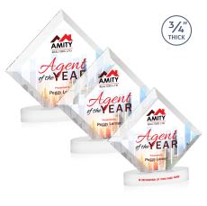 Belaire VividPrint Award on Alberton Base - White - Diamond Awards