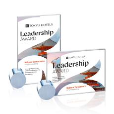 Bermuda VividPrint Award - Starfire/Chrome Circle - Recognition Awards