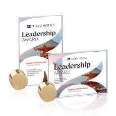 Bermuda VividPrint Award - Starfire/Gold Circle - Recognition Awards