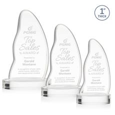 Beauford Award on Base - Clear - Recognition Awards