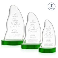 Beauford Award on Base - Green - Recognition Awards