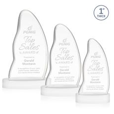 Beauford Award on Base - White - Recognition Awards