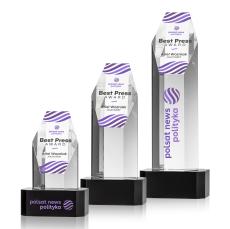 Ashford VividPrint Award on Base - Black - Recognition Awards