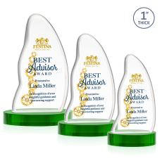 Beauford VividPrint Award on Base - Green - Full Color Awards