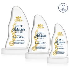 Beauford VividPrint Award on Base - White - Full Color Awards