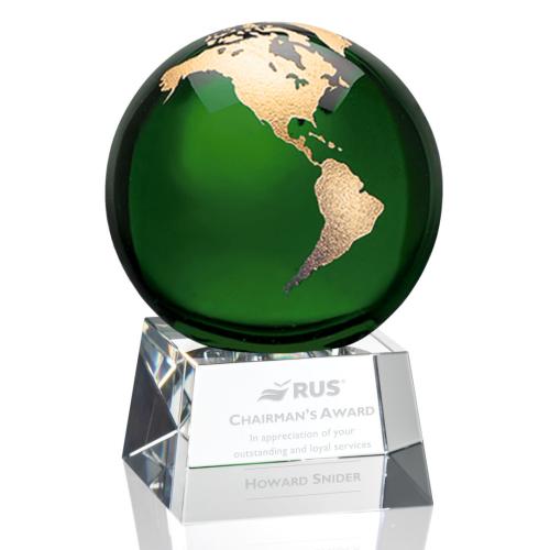 Blythwood Globe Award - Green Recognition Awards - Crystal Awards - Blythwood Globe Award - Green