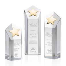Dorchester Gold Star Award - Clear - Octagon Awards