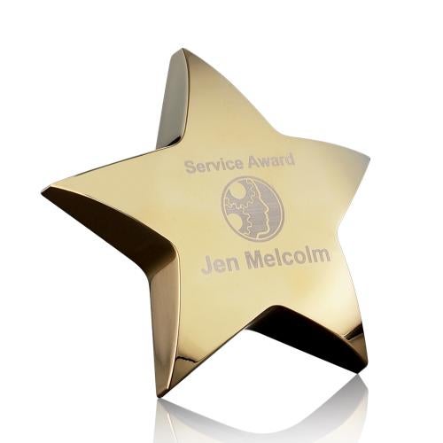 Recognition Awards - Deal Toys - Hollister Standing Star Paperweight